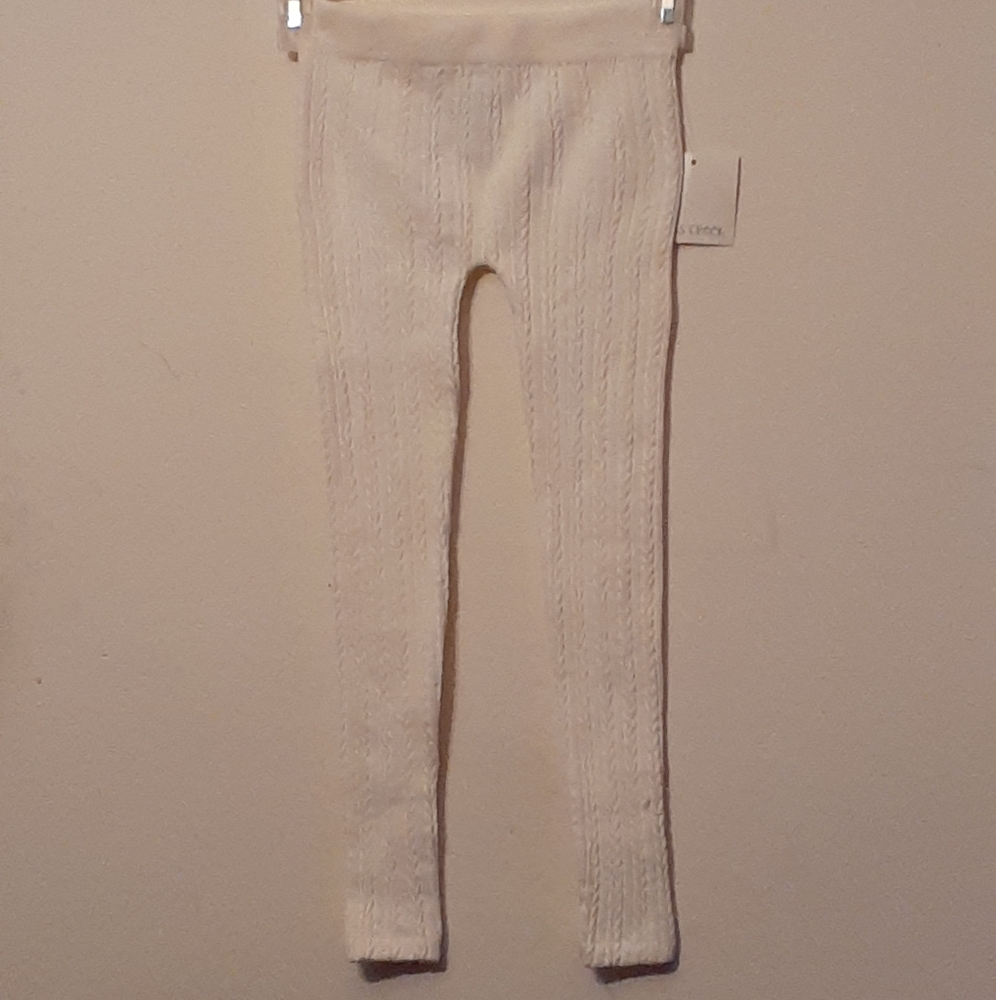 Falls Creek off white textured footless tights size 7/8